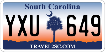 SC license plate YXU649