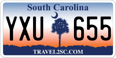 SC license plate YXU655