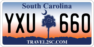 SC license plate YXU660