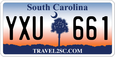 SC license plate YXU661