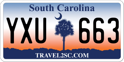 SC license plate YXU663
