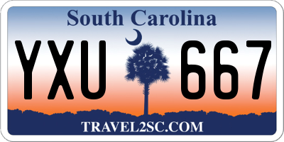 SC license plate YXU667