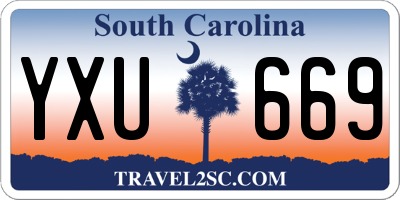 SC license plate YXU669