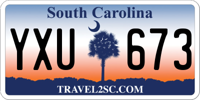 SC license plate YXU673