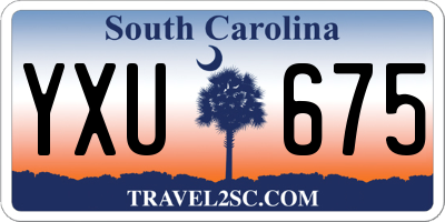 SC license plate YXU675