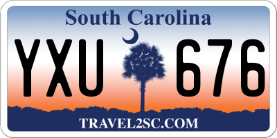 SC license plate YXU676