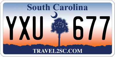 SC license plate YXU677