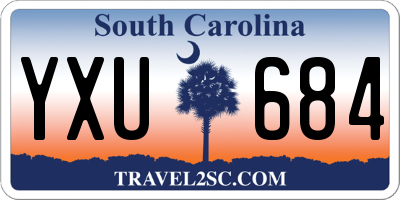 SC license plate YXU684