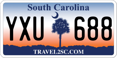 SC license plate YXU688