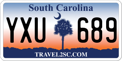 SC license plate YXU689