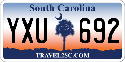 SC license plate YXU692
