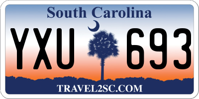 SC license plate YXU693