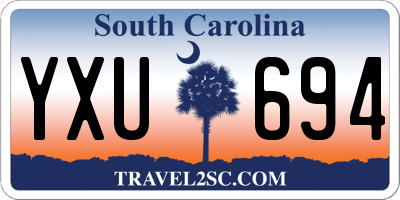 SC license plate YXU694