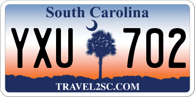 SC license plate YXU702