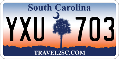 SC license plate YXU703