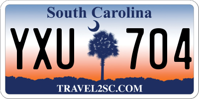 SC license plate YXU704