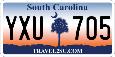 SC license plate YXU705