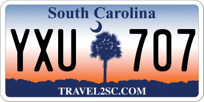 SC license plate YXU707