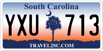 SC license plate YXU713