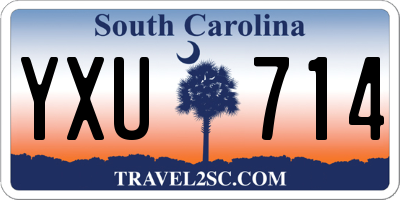SC license plate YXU714