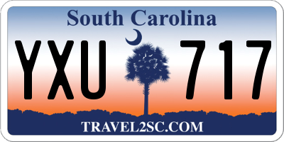 SC license plate YXU717