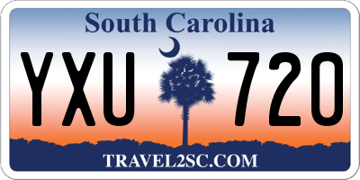 SC license plate YXU720