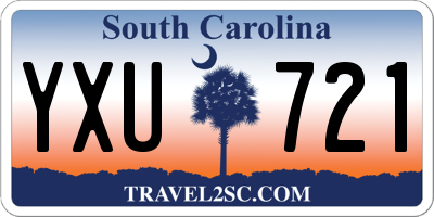 SC license plate YXU721