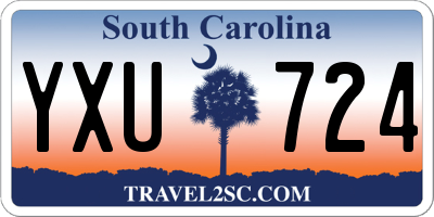SC license plate YXU724
