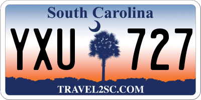 SC license plate YXU727