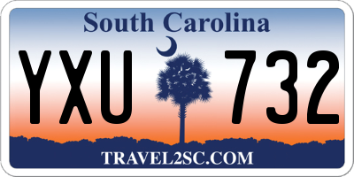 SC license plate YXU732