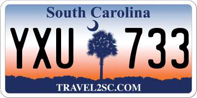 SC license plate YXU733