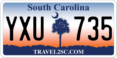 SC license plate YXU735