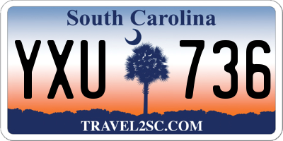 SC license plate YXU736