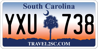 SC license plate YXU738