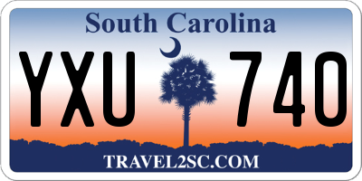 SC license plate YXU740