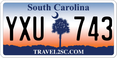 SC license plate YXU743