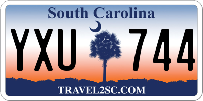 SC license plate YXU744