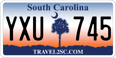 SC license plate YXU745