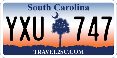SC license plate YXU747