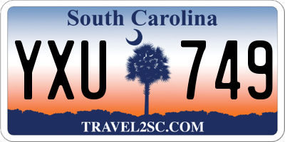SC license plate YXU749