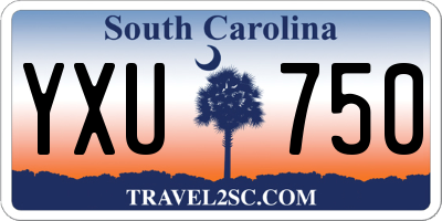 SC license plate YXU750