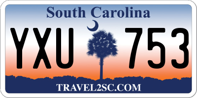 SC license plate YXU753