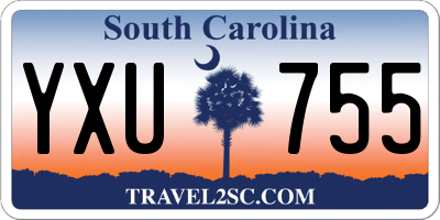 SC license plate YXU755
