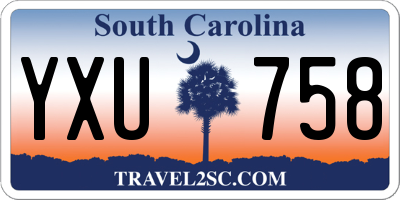 SC license plate YXU758