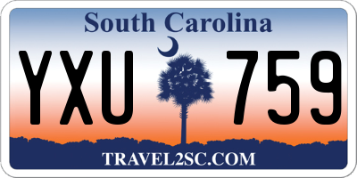 SC license plate YXU759