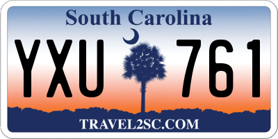 SC license plate YXU761