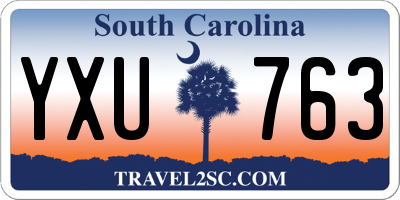 SC license plate YXU763