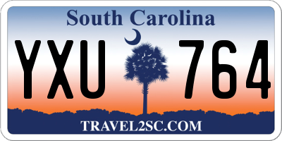 SC license plate YXU764
