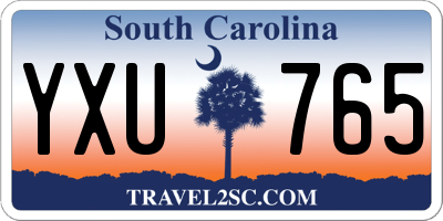 SC license plate YXU765