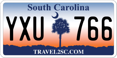 SC license plate YXU766